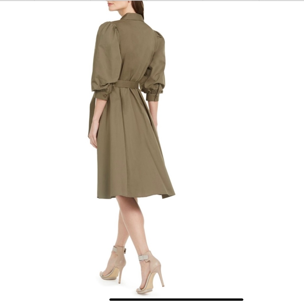 Calvin Klein Green Dress, Size 10 - Picture 3 of 6
